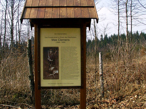Gedenktafel Revierförster Max Clemens