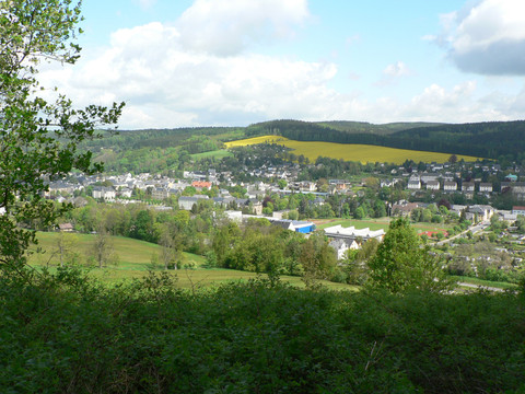 Blick vom Rübenauer Weg auf Olbernhau