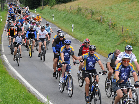 Radfahren in der Gruppe