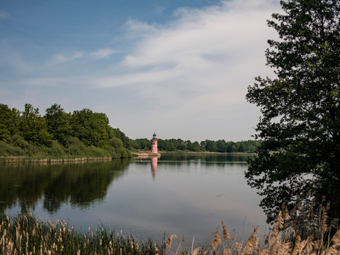 Leuchtturm am Großteich in Moritzburg