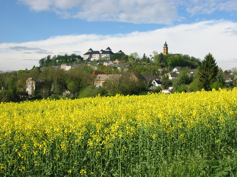 Blick zur Augustusburg