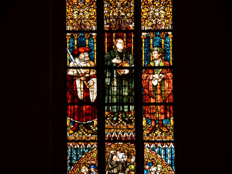 Leipzig, Lutherfenster in der Thomaskirche