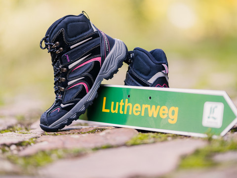 Lutherweg Sachsen - Ausschilderung des Pilgerweges