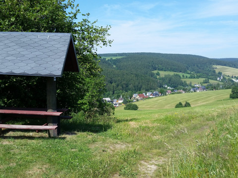 Kammweg -Blick ins Muldental in Rechenberg-Bienenmühle