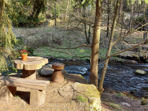 Rastplatz am Schwarzwasser bei Schlössel