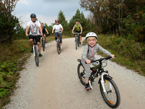 Fahrradfahrer am Kahleberg