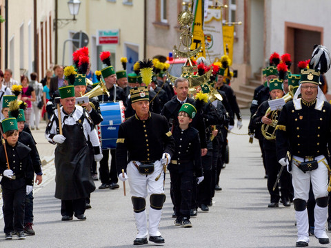 Bergparade im Erzgebirge