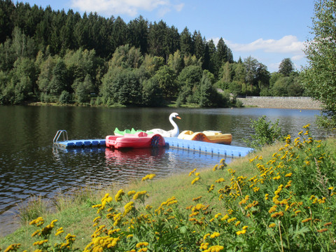 Talsperre Falkenstein Bootsanleger am Felsenweg 2