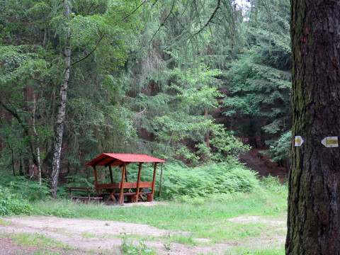Rasthütte aus Weifa kommend
