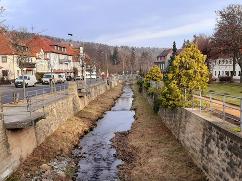 Die Gottleuba an der Giesensteiner Straße