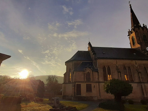 Evangelische Kirche am Kirchberg.