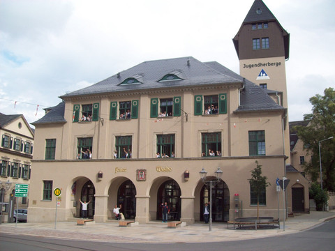 Hausansicht Jugendherberge Plauen "Alte Feuerwache"