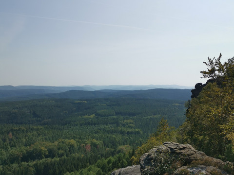 Aussicht vom großen Zschirnstein
