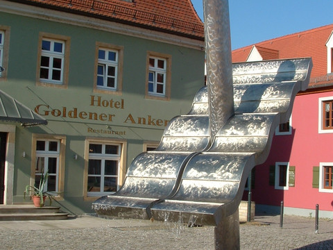 Platz vorm Hotel Goldener Anker, Altkötzschenbroda