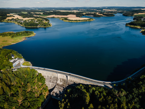Staumauer Talsperre Pöhl