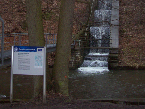 Kaskaden am Wasserkraftwerk Rabenauer Grund