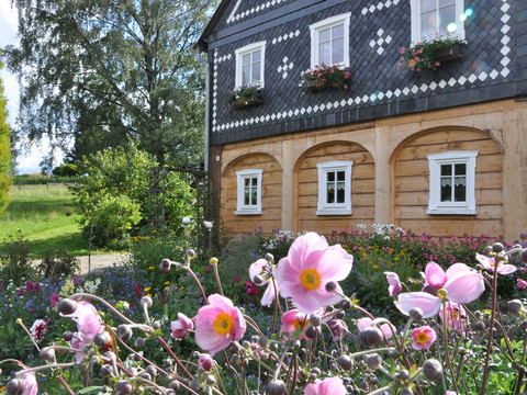 Cunewalder Umgebindehaus, ehem. Faktorenhaus im Ortsteil Schönberg