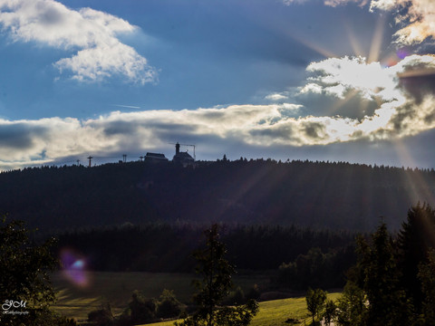 Blick zum Fichtelberg