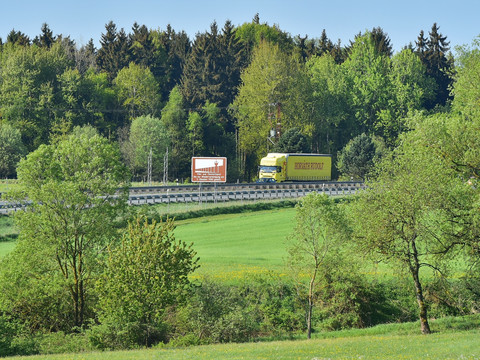 Blick auf die BAB 72 bei Heinersgrün