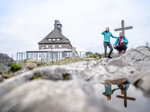 Gipfelglück auf dem Schwartenberg