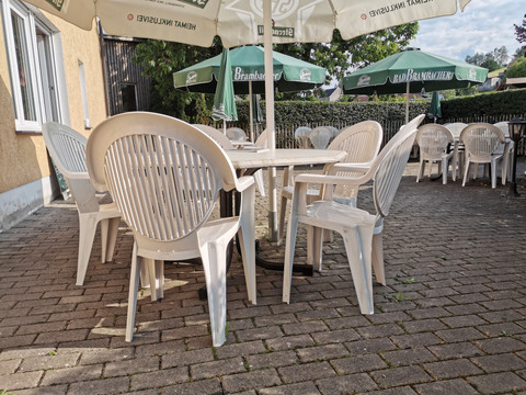 Biergarten des Landgasthofs in Triebel