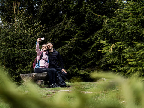 Check-Ins sammeln für die Digitale Wandernadel