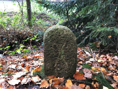 Alter Grenzstein in Jahnsgrün