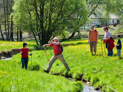 Wanderer am Müllerburschenweg