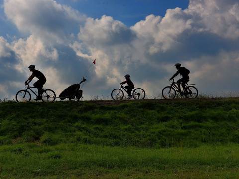 Fahrradfahren am Galgenteich