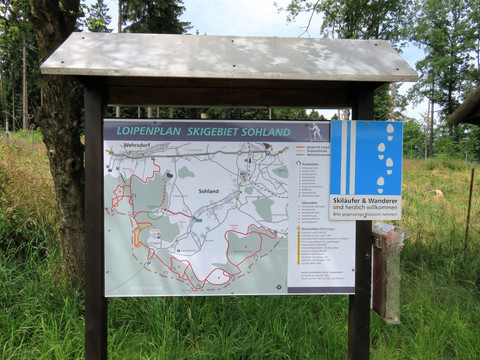 Loipenplan Parkplatz Bauhof Sohland