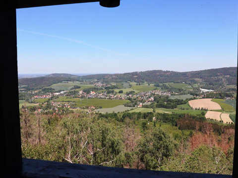 Blick auf Cunewalde vom Bieleboh Turm