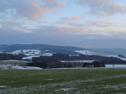 Blick auf das Oberbecken Markersbach