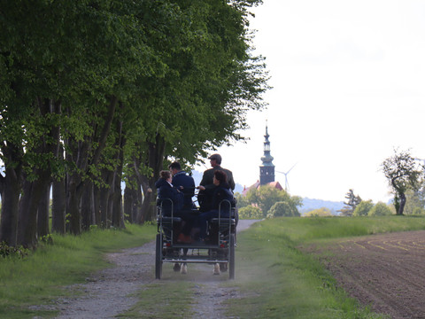 Blick auf die Klosterkirche Panschwitz