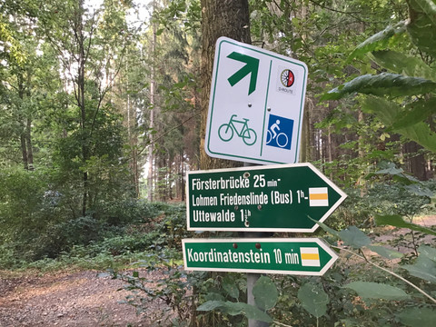 Markierung Radroute 3