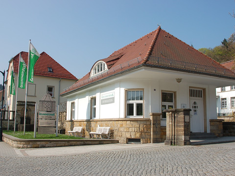 Eingang zum Gesundheitsparkt Bad Gottleuba