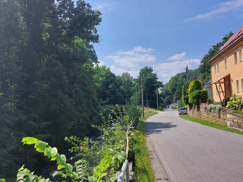 Route in Pirna-Liebethal entlang der Wesenitz