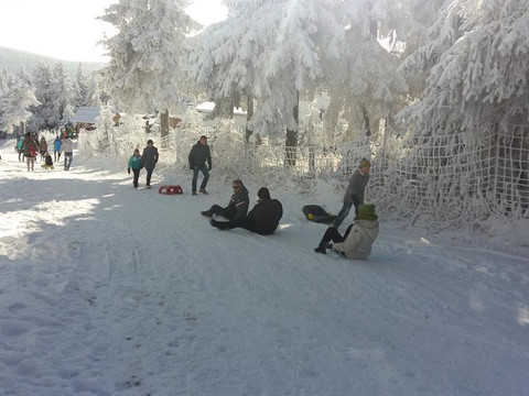 Rodeln auf dem Fichtelberg