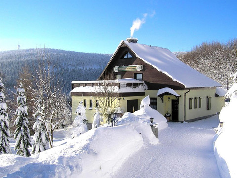 Pension Am Zechengrung im Winter