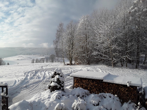 Blick v.Balkon im Winter