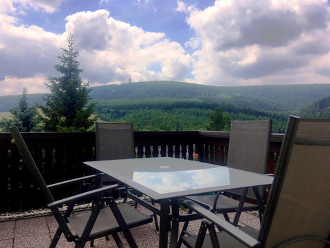 Pension Teuber Apartment Nr. 13 Terrasse