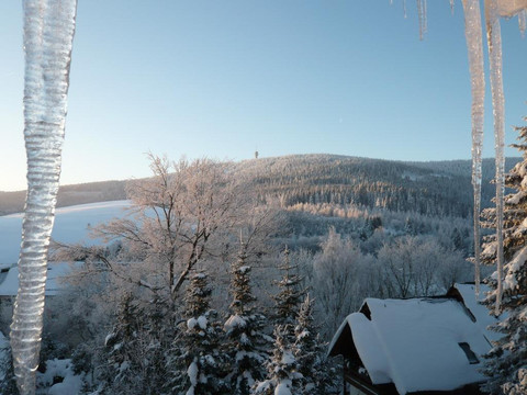 Pension Teuber Blick auf den Keilberg