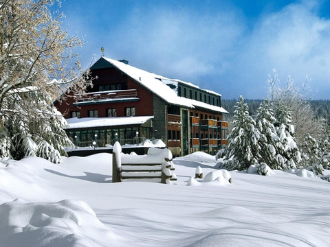 Hotel im Winter