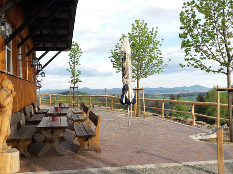 Biergarten mit Ausblick