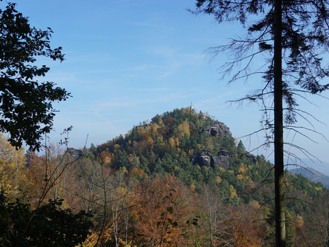 Blick vom Gohrisch auf den Papststein