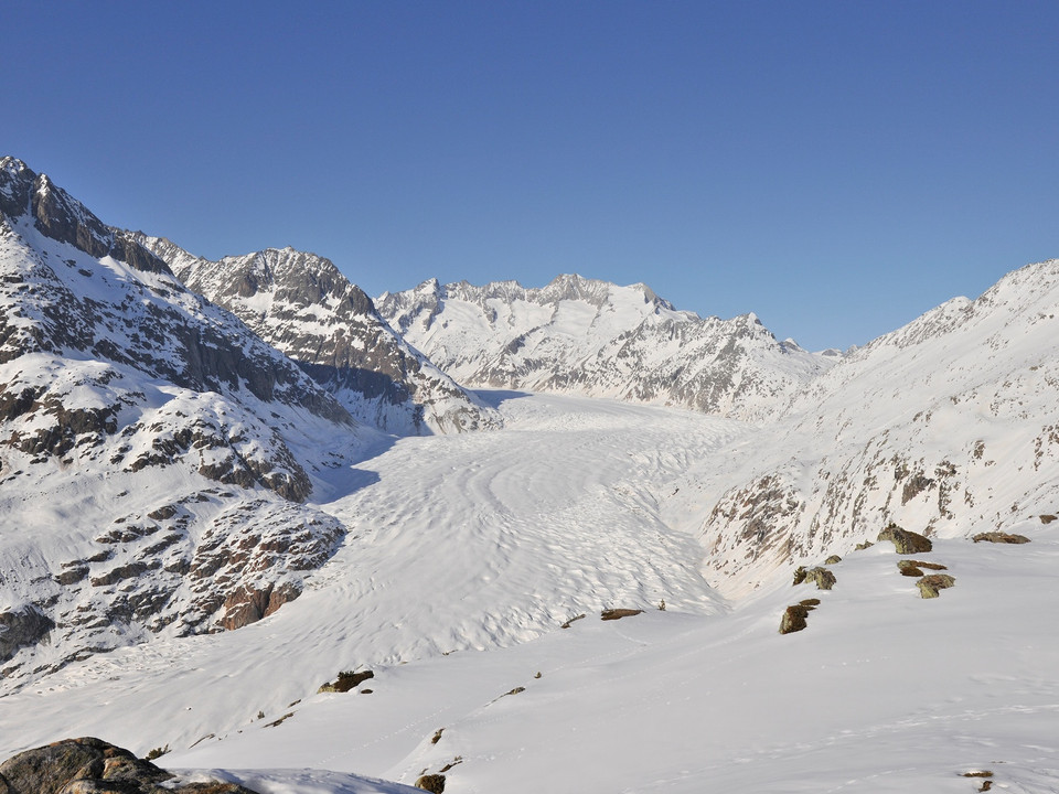 Winterwanderung View Point Moosfluh