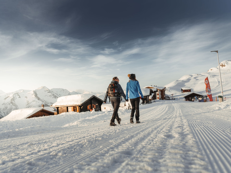 Winterwanderung (Herrenweg) Fiescheralp zur Riederalp