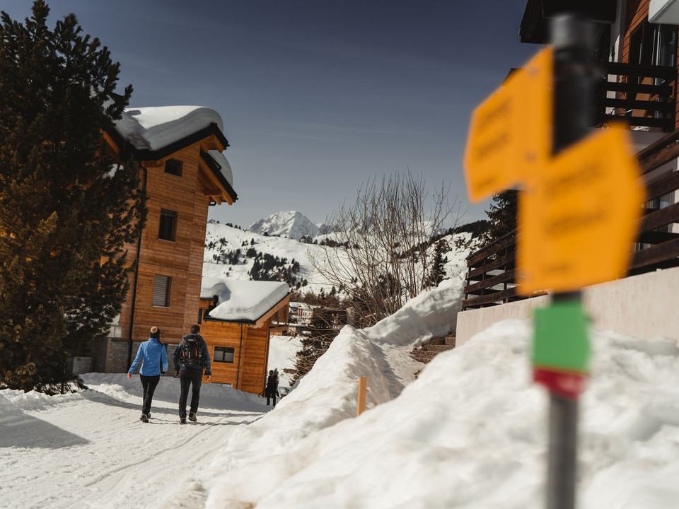 Winterwanderung (Herrenweg) Fiescheralp zur Riederalp