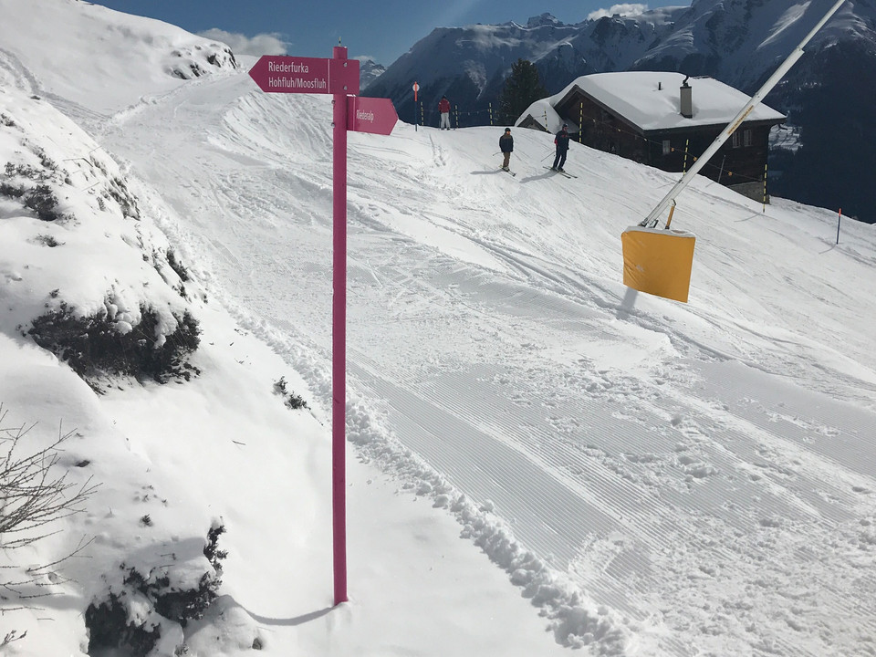 Winterwanderung von der Moosfluh via Riederfurka zur Riederalp