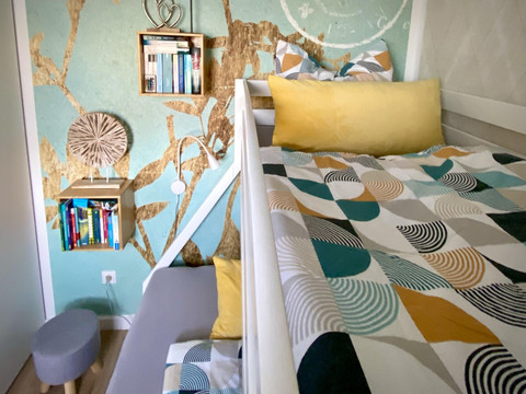 Zweites Schlafzimmer mit Etagenbett