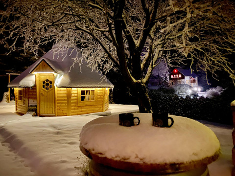 Grillhütte im Winter